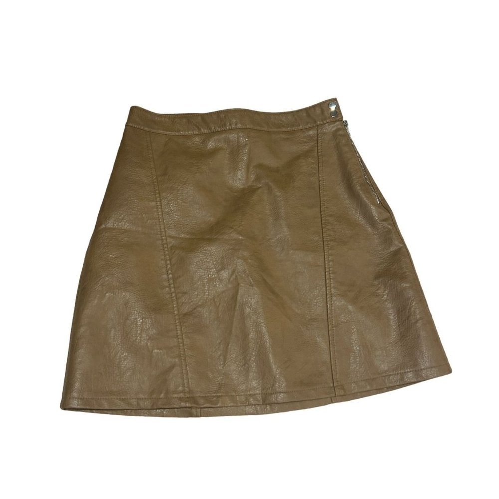 Zara Faux Leather Mini Skirt Size S